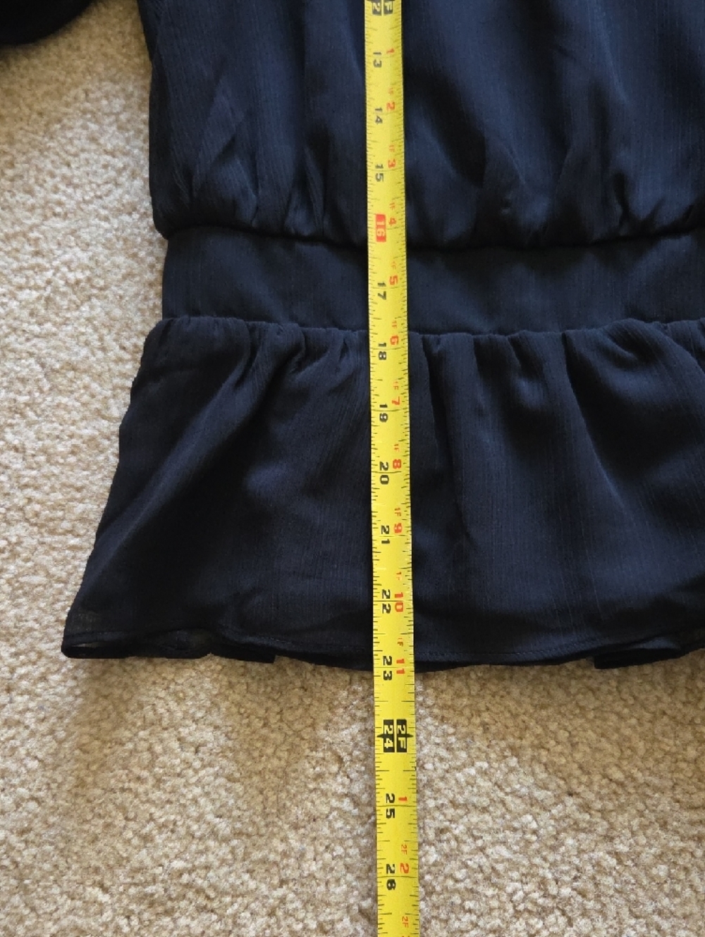 Express Black Wrap Blouse with Smocked Cuffs Sz M NEW - Picture 12 of 14